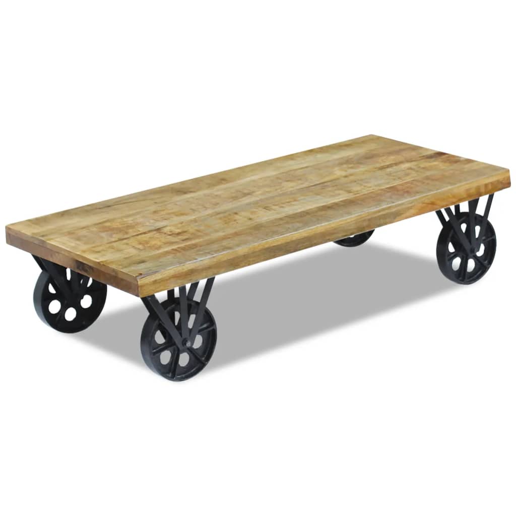 Table basse bois de manguier 120x60x30 cm - XIOS