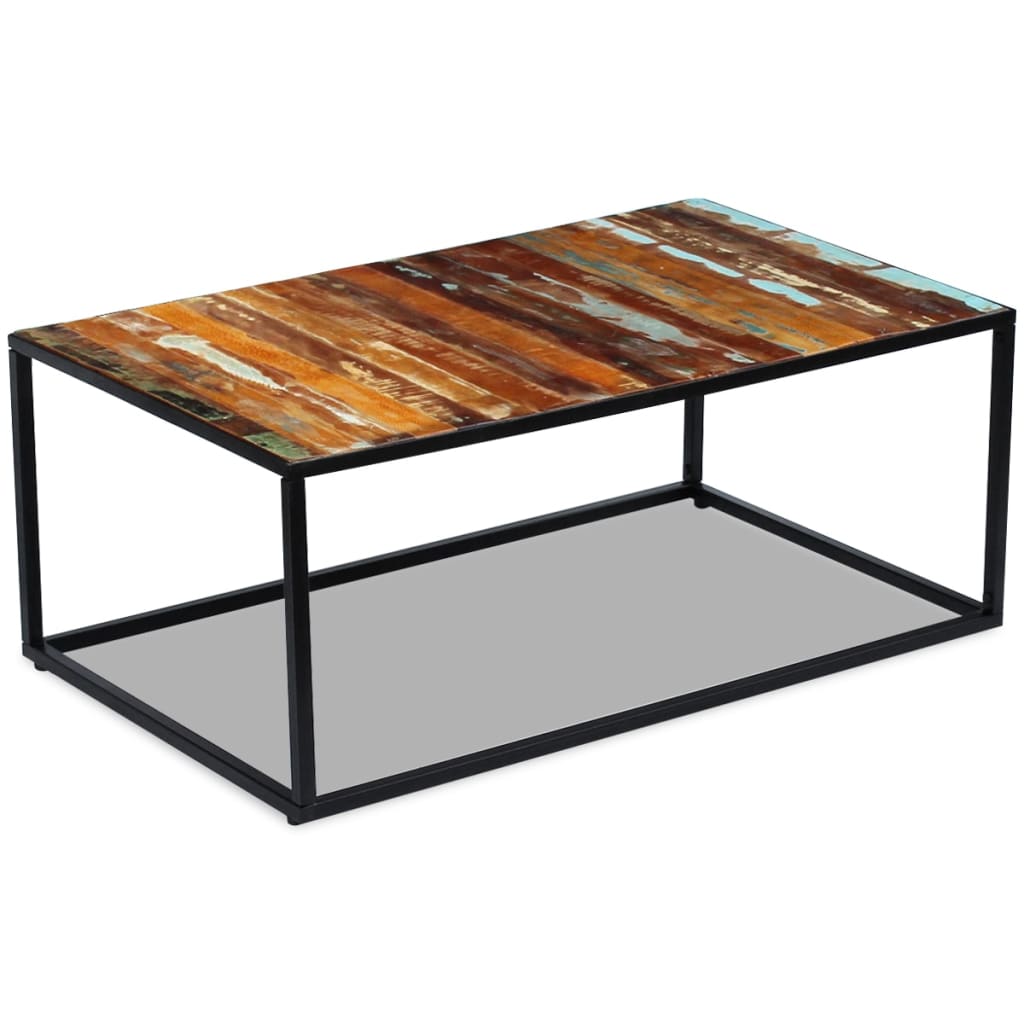 Table basse Bois de récupération massif 100x60x40 cm - XIOS