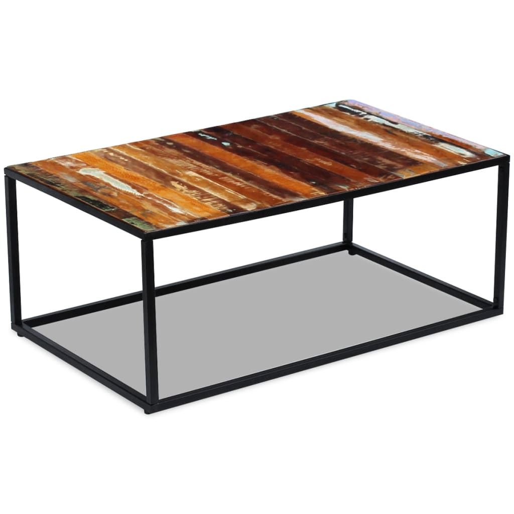 Table basse Bois de récupération massif 100x60x40 cm - XIOS