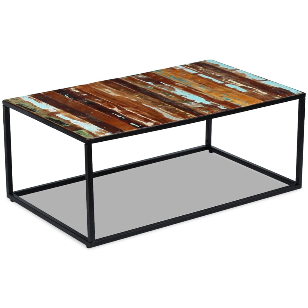 Table basse Bois de récupération massif 100x60x40 cm - XIOS