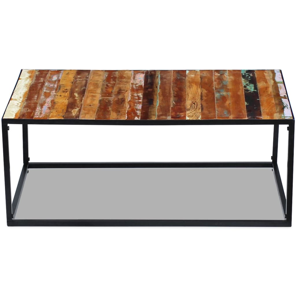 Table basse Bois de récupération massif 100x60x40 cm - XIOS