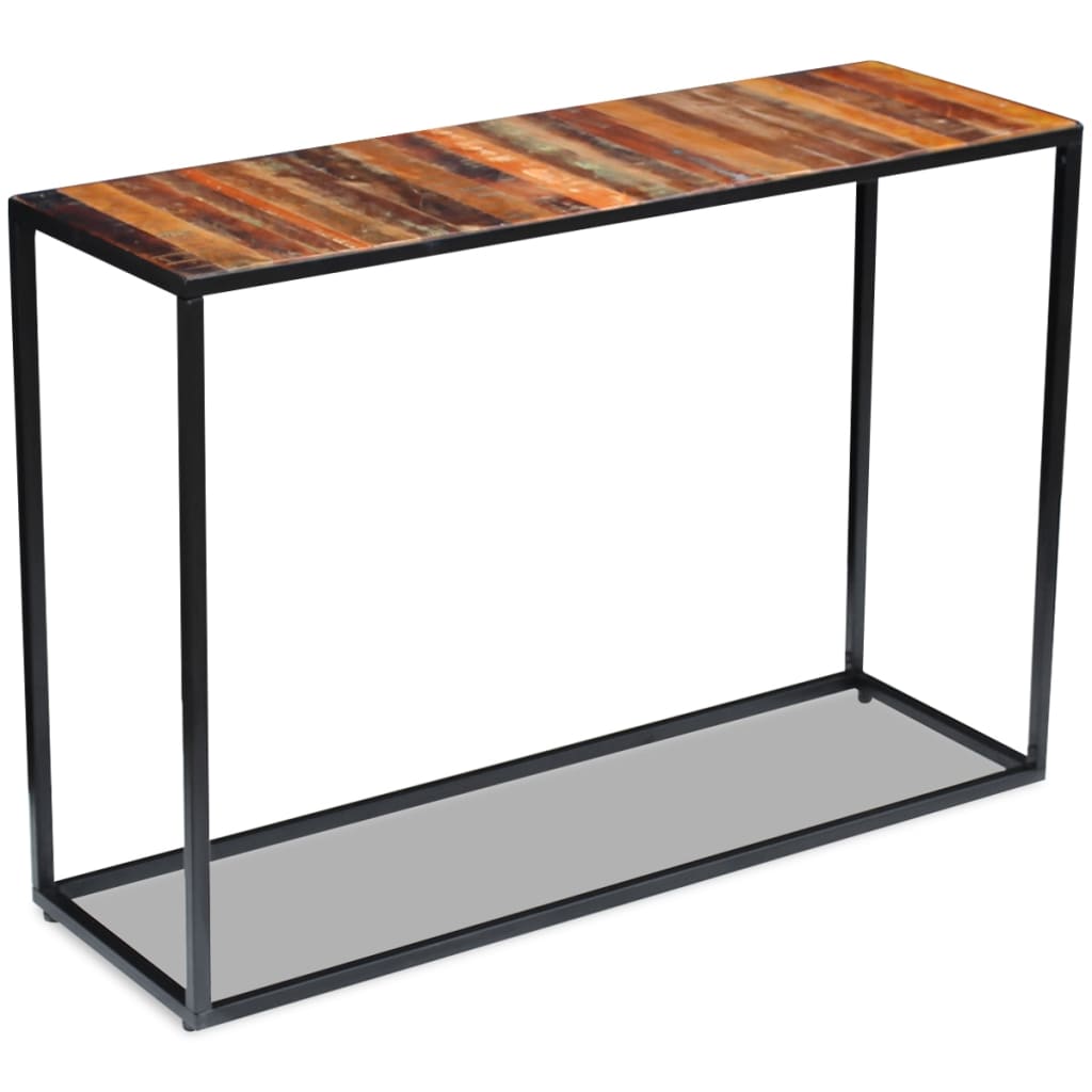 Table console Bois de récupération massif 110x35x76 cm - XIOS