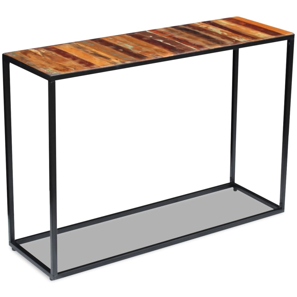 Table console Bois de récupération massif 110x35x76 cm - XIOS
