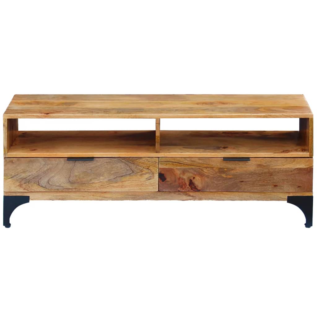 Meuble TV bois de manguier 120x35x45 cm - XIOS