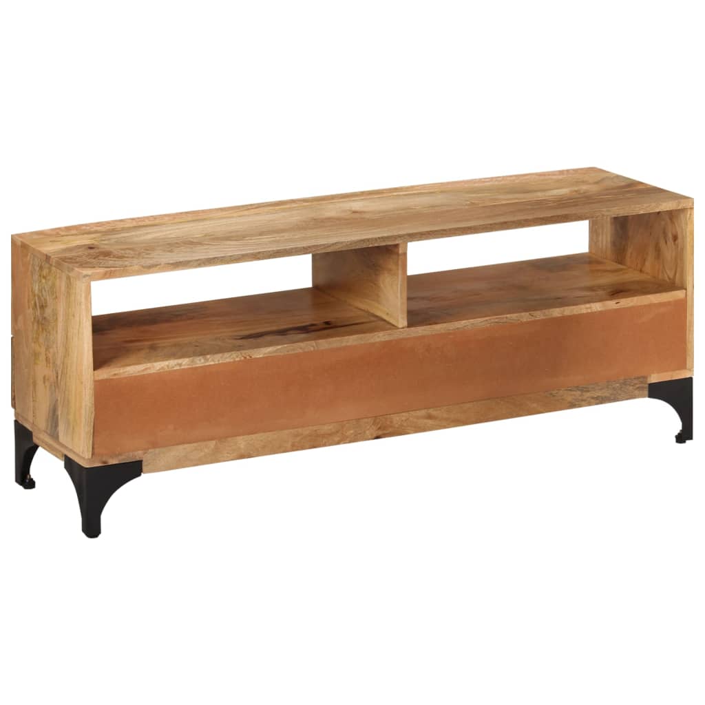Meuble TV bois de manguier 120x35x45 cm - XIOS