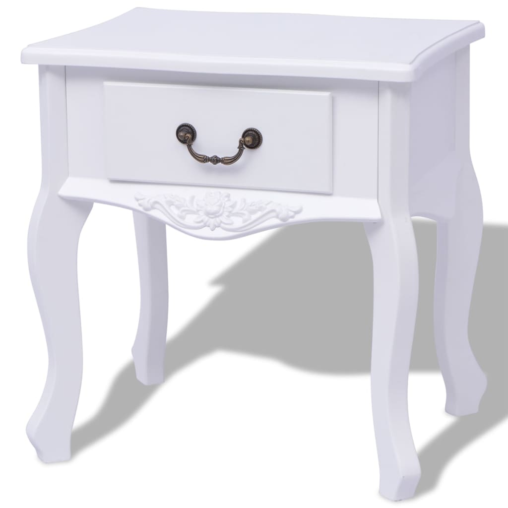 Table de chevet MDF Blanc - XIOS