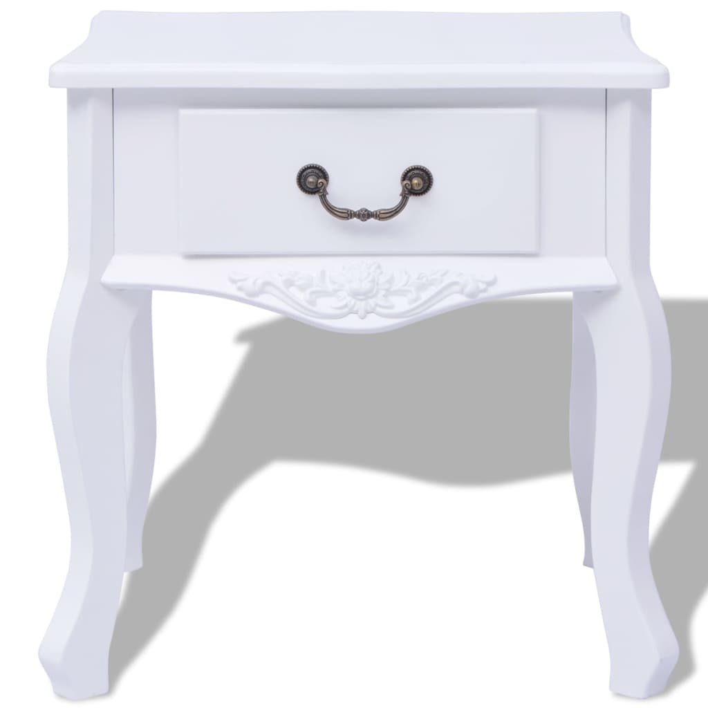 Table de chevet MDF Blanc - XIOS