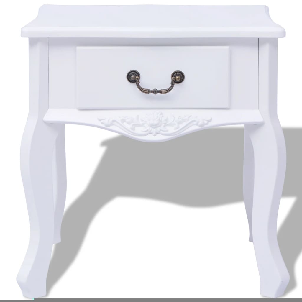 Table de chevet 2 pcs MDF Blanc - XIOS