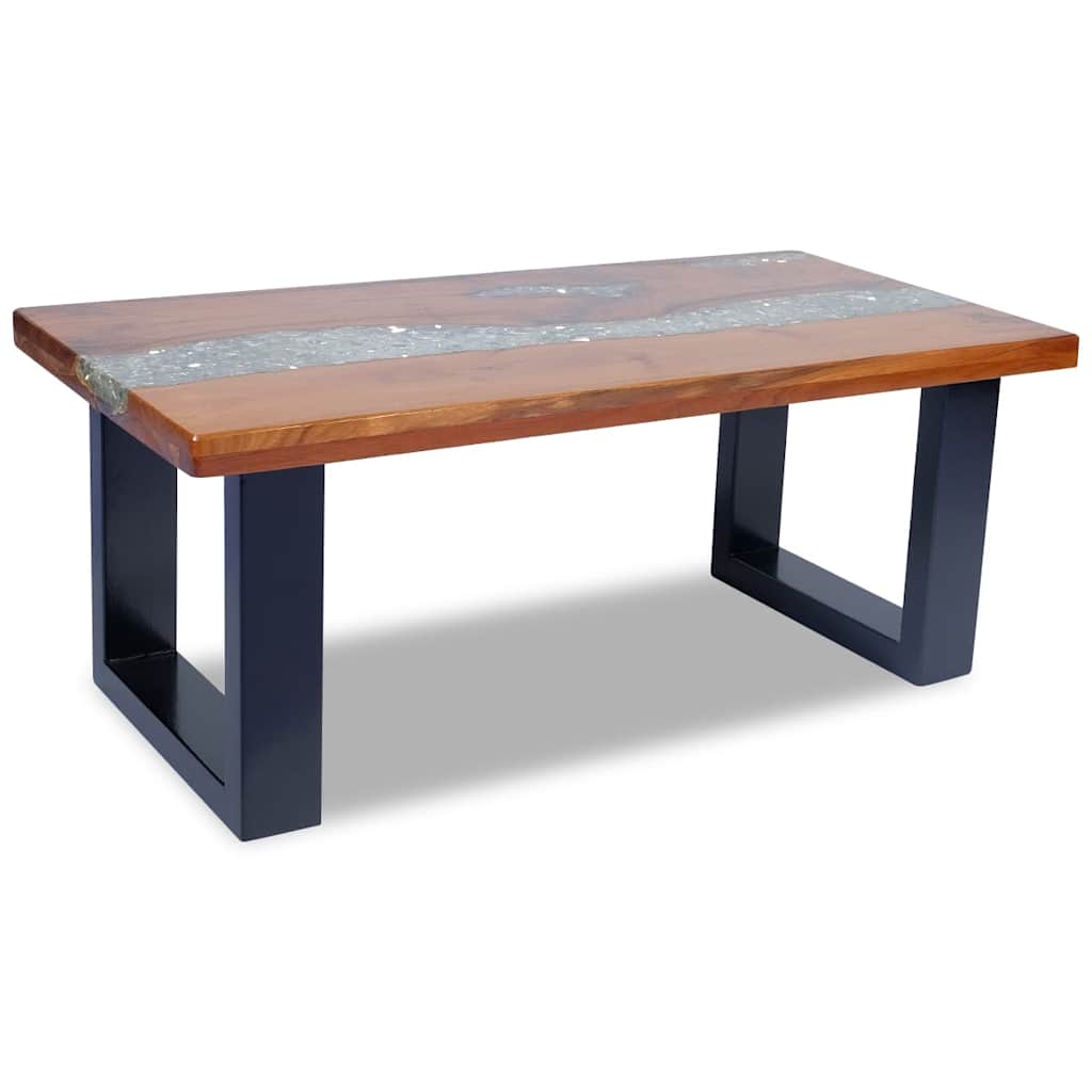 Table basse Teck Résine 100x50 cm - XIOS