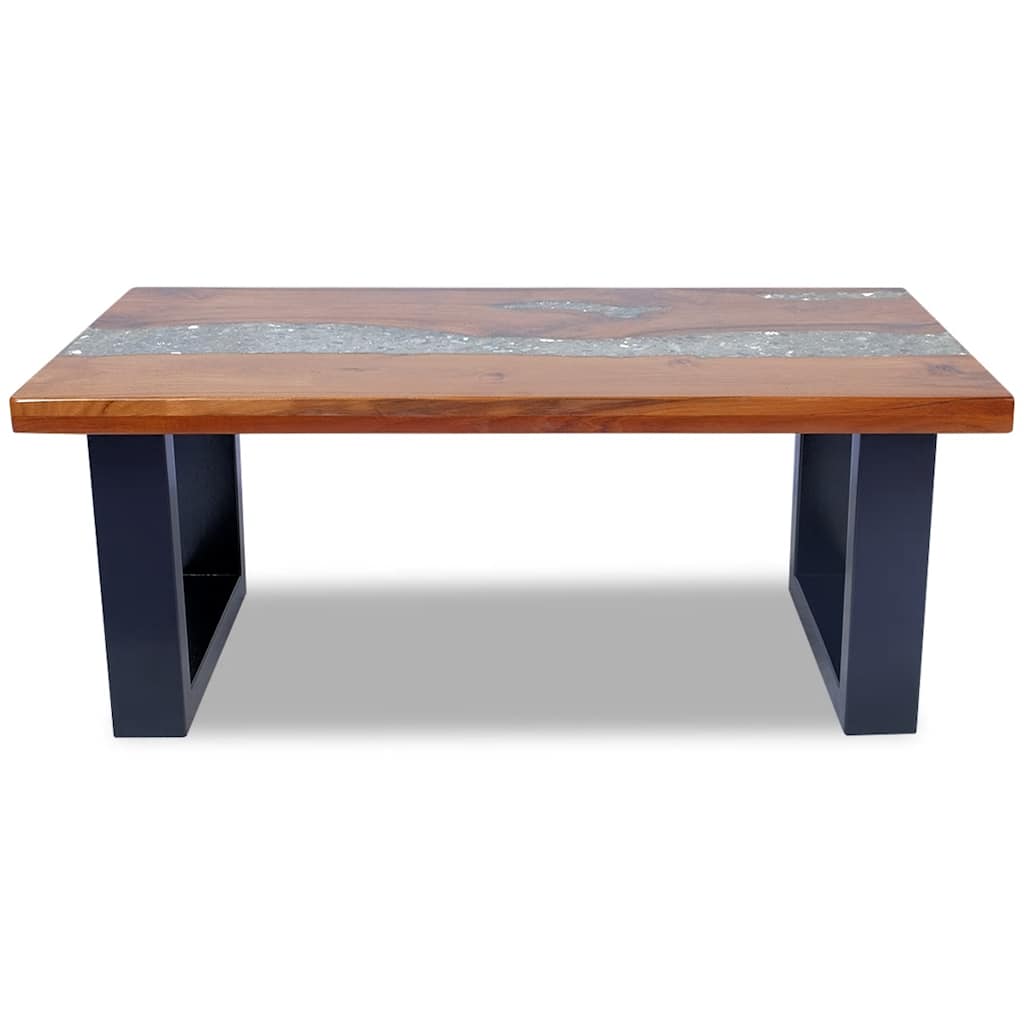 Table basse Teck Résine 100x50 cm - XIOS