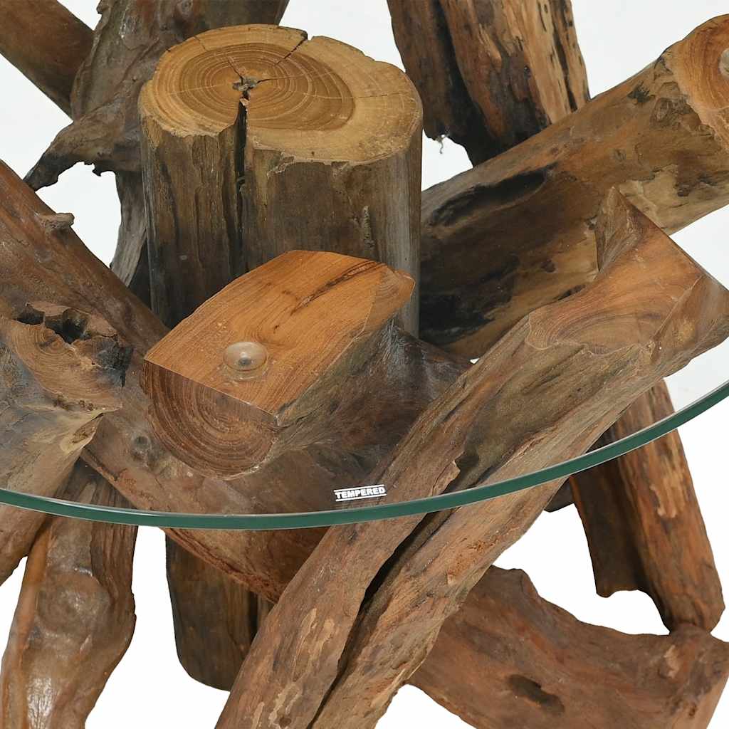 Table basse Bois flottant de teck massif 60 cm - XIOS