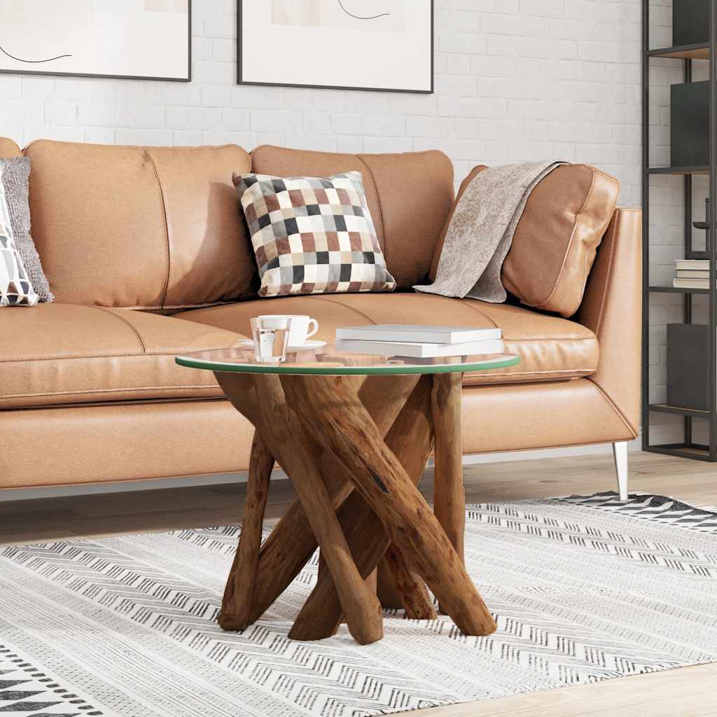Table basse Bois flottant de teck massif 60 cm - XIOS