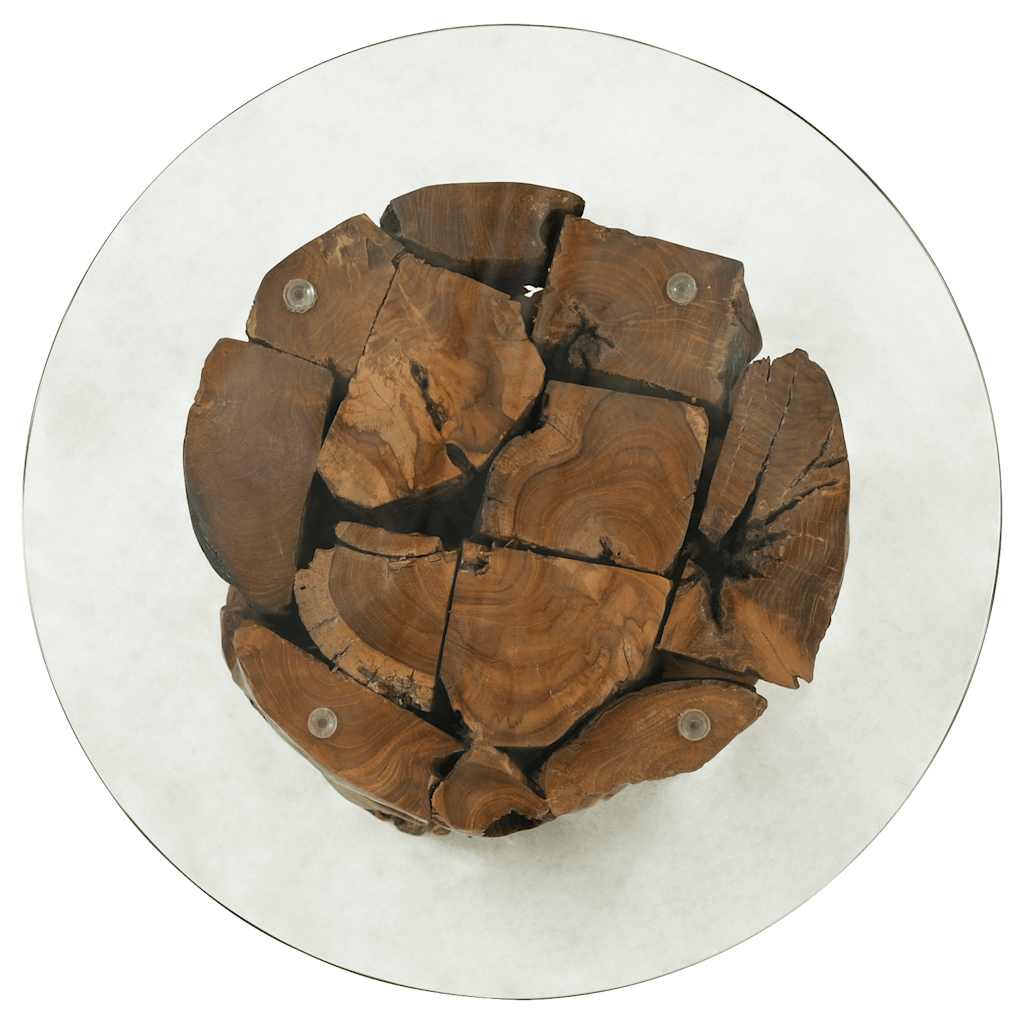 Table basse Bois flottant de teck massif 60 cm - XIOS