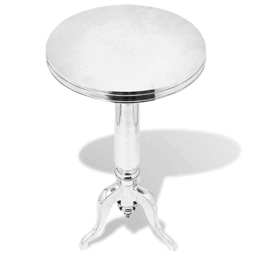 Table auxiliaire ronde Aluminium Argenté - XIOS