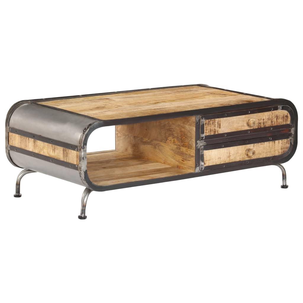 Table basse 100x50x35 cm Bois de manguier massif - XIOS