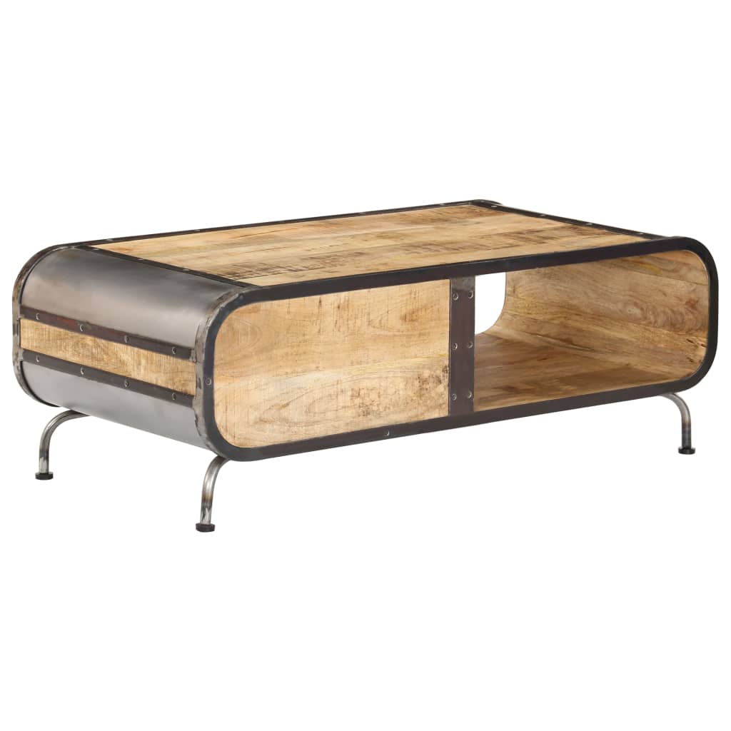 Table basse 100x50x35 cm Bois de manguier massif - XIOS
