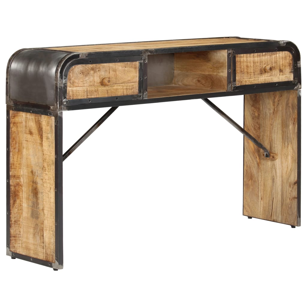 Buffet 120x30x75 cm bois de manguier massif - XIOS