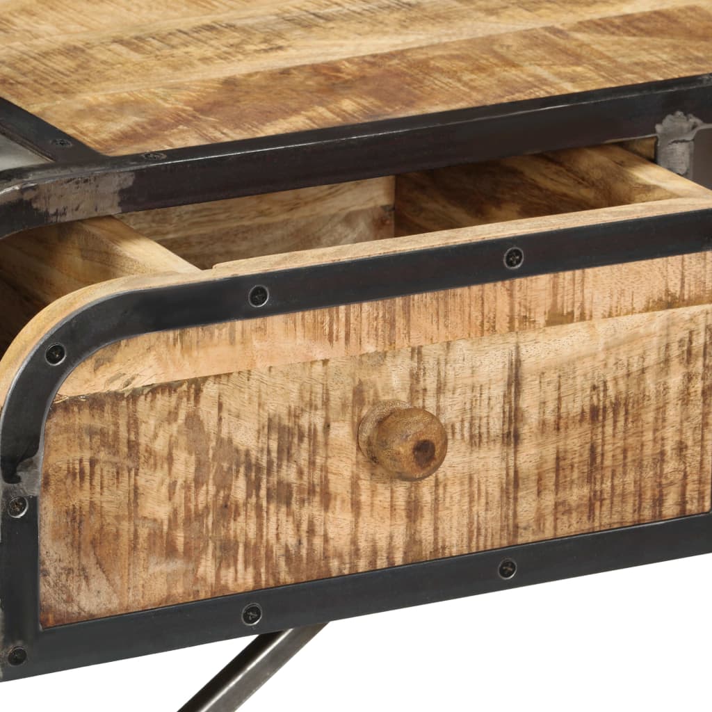 Buffet 120x30x75 cm bois de manguier massif - XIOS