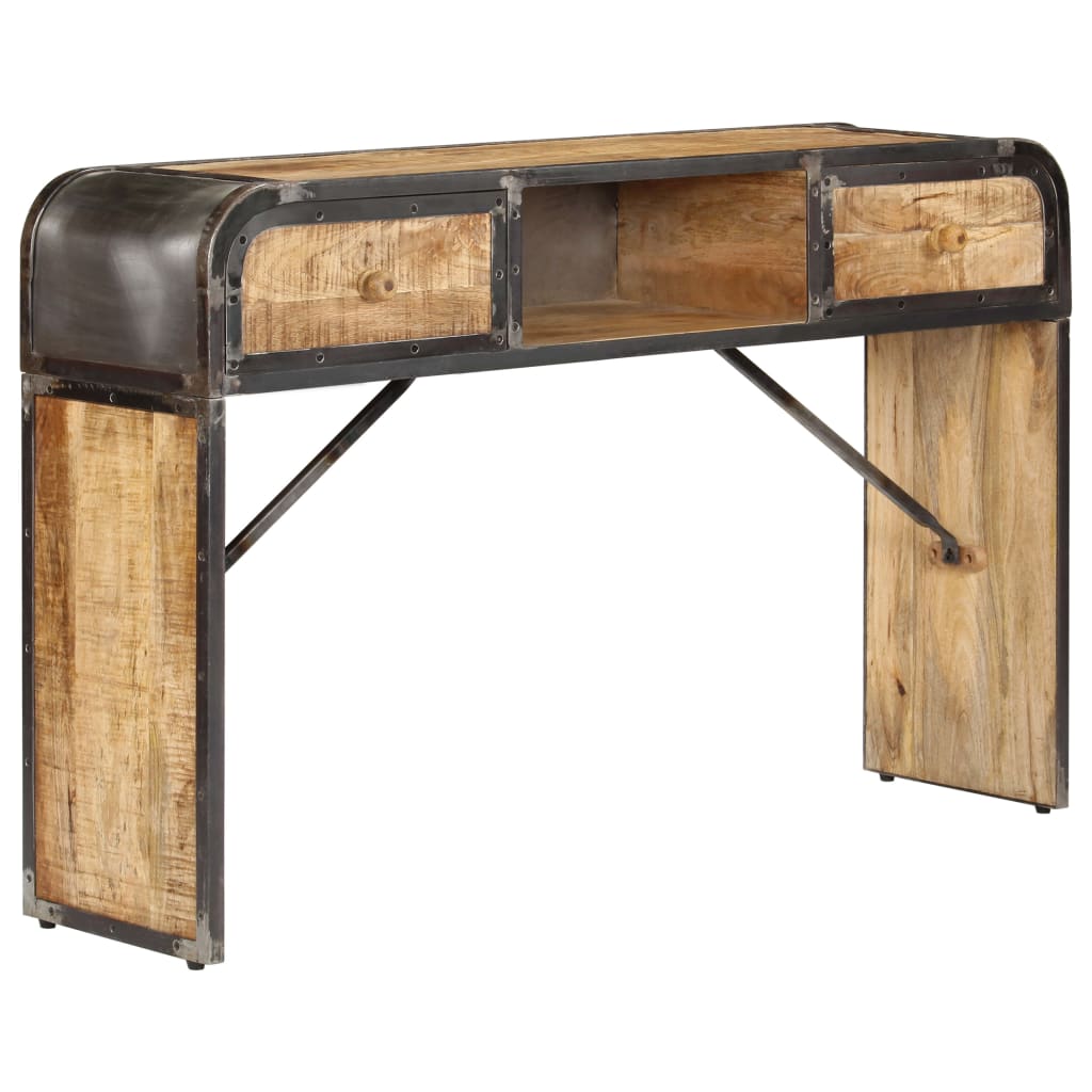 Buffet 120x30x75 cm bois de manguier massif - XIOS