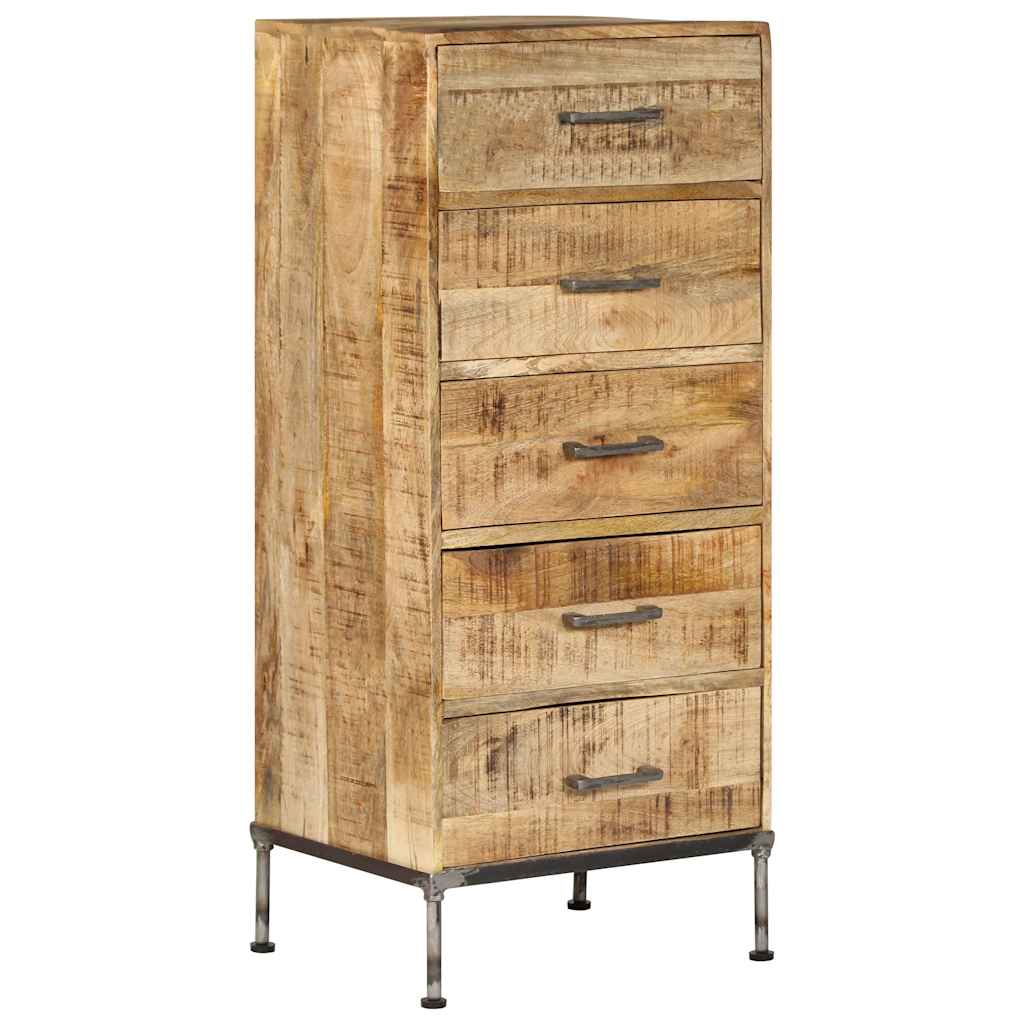 Coffre à tiroirs 45x35x106 cm Bois de manguier massif - XIOS