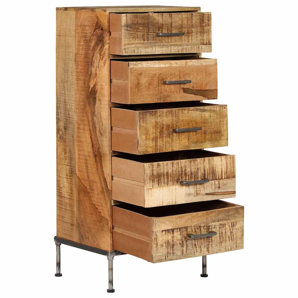 Coffre à tiroirs 45x35x106 cm Bois de manguier massif - XIOS