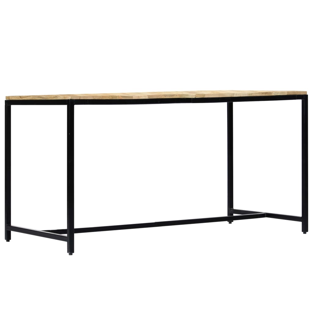 Table à manger 140x70x75 cm Bois de manguier massif brut