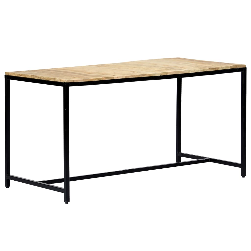 Table à manger 140x70x75 cm Bois de manguier massif brut