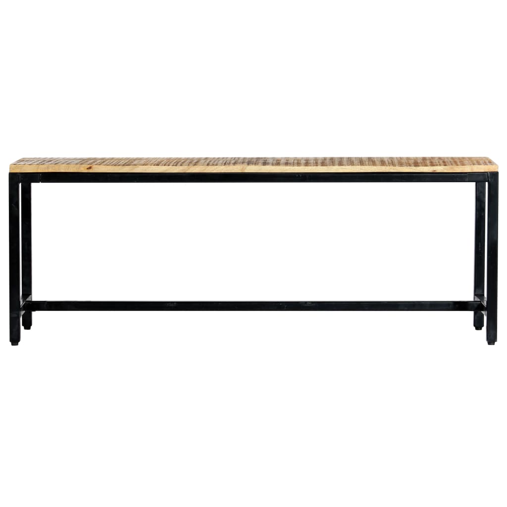 Banc à dîner 120 cm Bois de manguier massif brut - XIOS