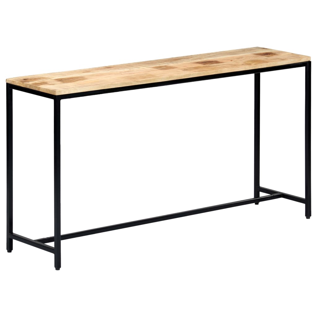 Table console 140 x 35 x 76 cm Bois de manguier massif brut - XIOS