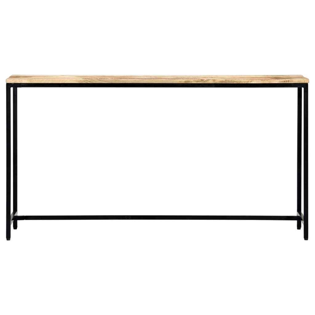 Table console 140 x 35 x 76 cm Bois de manguier massif brut - XIOS