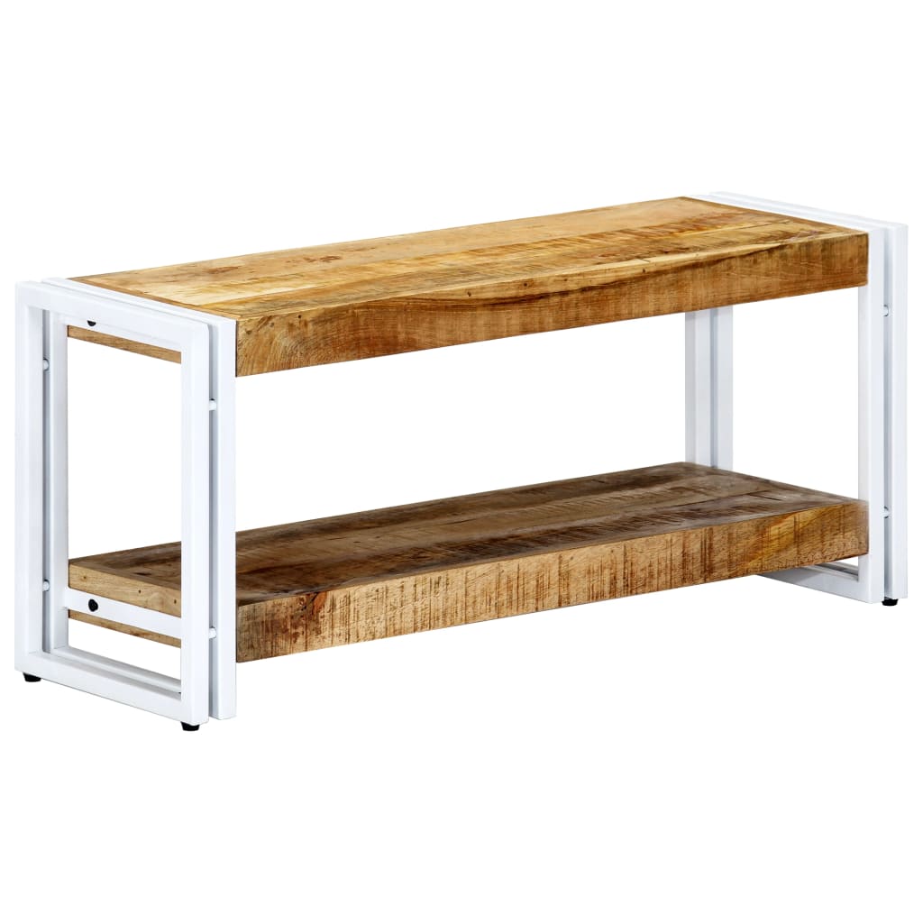 Meuble TV 90x30x40 cm Bois massif de manguier - XIOS