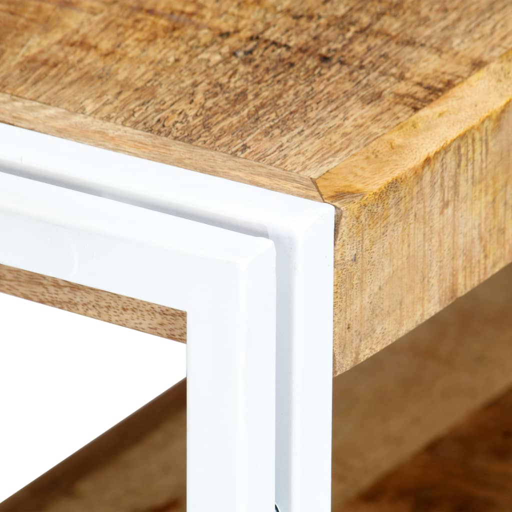 Meuble TV 90x30x40 cm Bois massif de manguier - XIOS