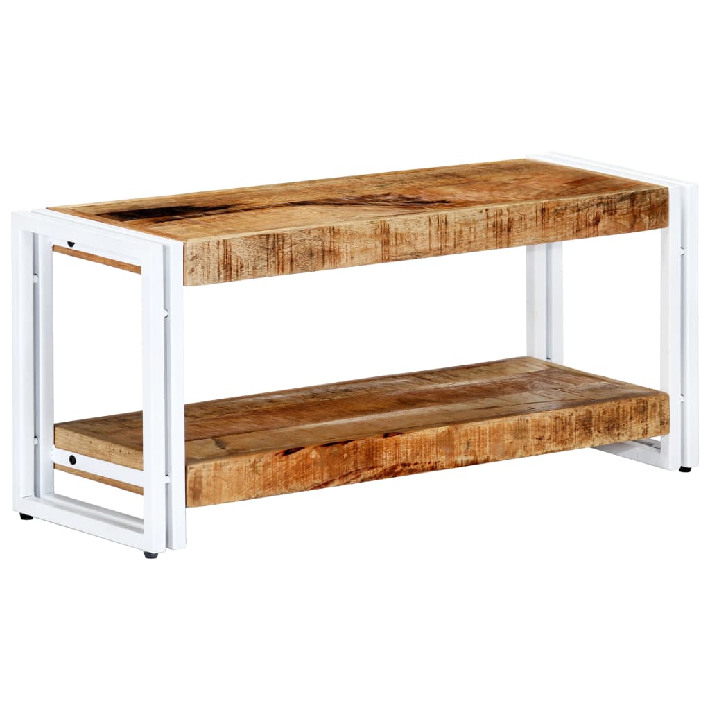 Meuble TV 90x30x40 cm Bois massif de manguier - XIOS
