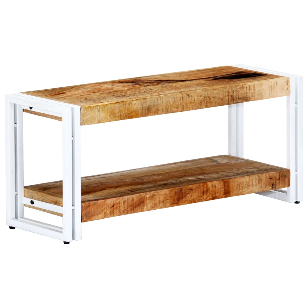 Meuble TV 90x30x40 cm Bois massif de manguier - XIOS