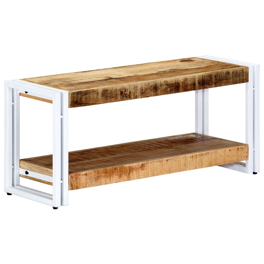 Meuble TV 90x30x40 cm Bois massif de manguier - XIOS