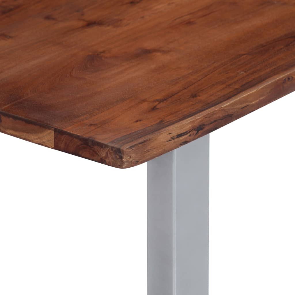 Table basse avec bord naturel 115x60x40 cm Bois d'acacia massif - XIOS