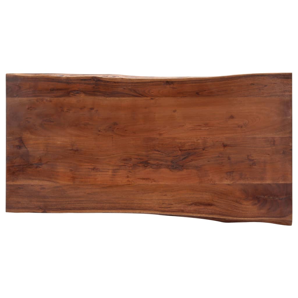 Table basse avec bord naturel 115x60x40 cm Bois d'acacia massif - XIOS