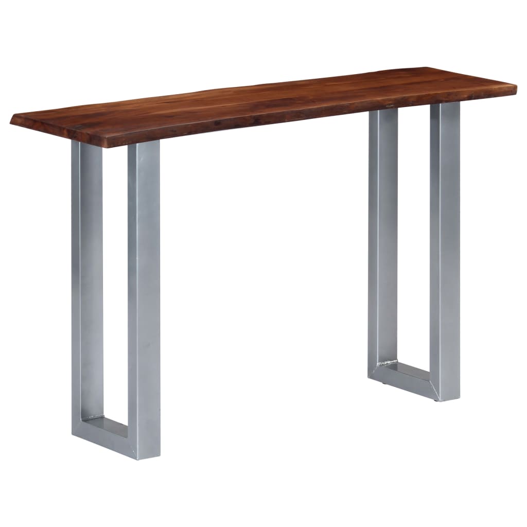 Table console 115x35x76 cm Bois d'acacia massif et fer - XIOS