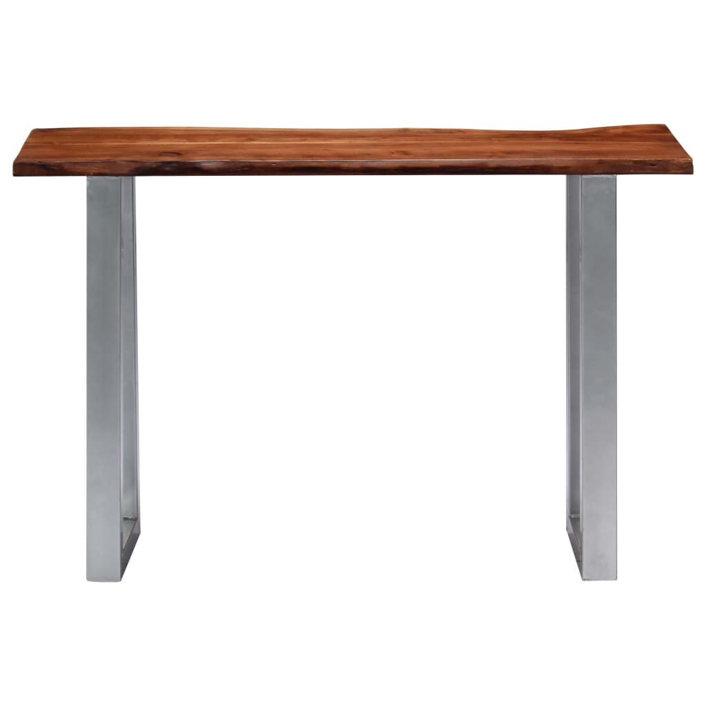 Table console 115x35x76 cm Bois d'acacia massif et fer - XIOS