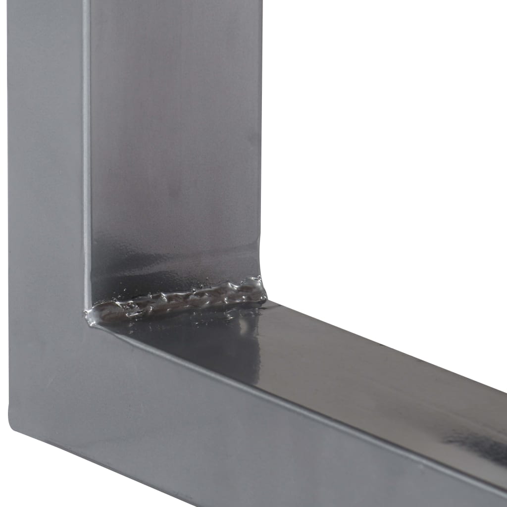 Table console 115x35x76 cm Bois d'acacia massif et fer - XIOS