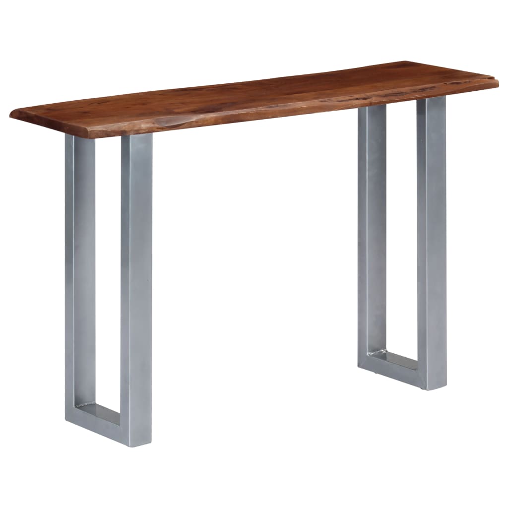 Table console 115x35x76 cm Bois d'acacia massif et fer - XIOS