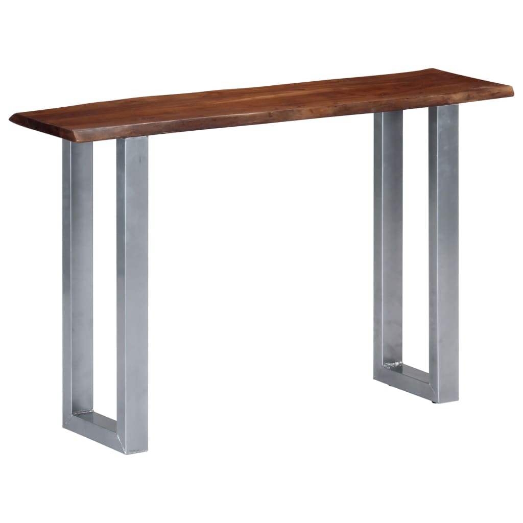 Table console 115x35x76 cm Bois d'acacia massif et fer - XIOS