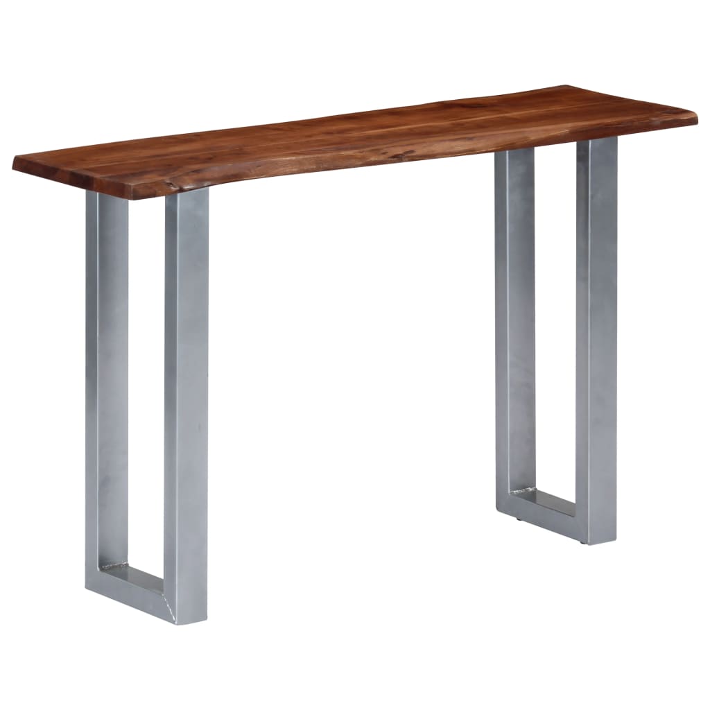 Table console 115x35x76 cm Bois d'acacia massif et fer - XIOS