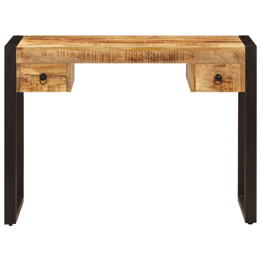 Bureau avec 2 tiroirs 110x50x77 cm Bois solide de manguier