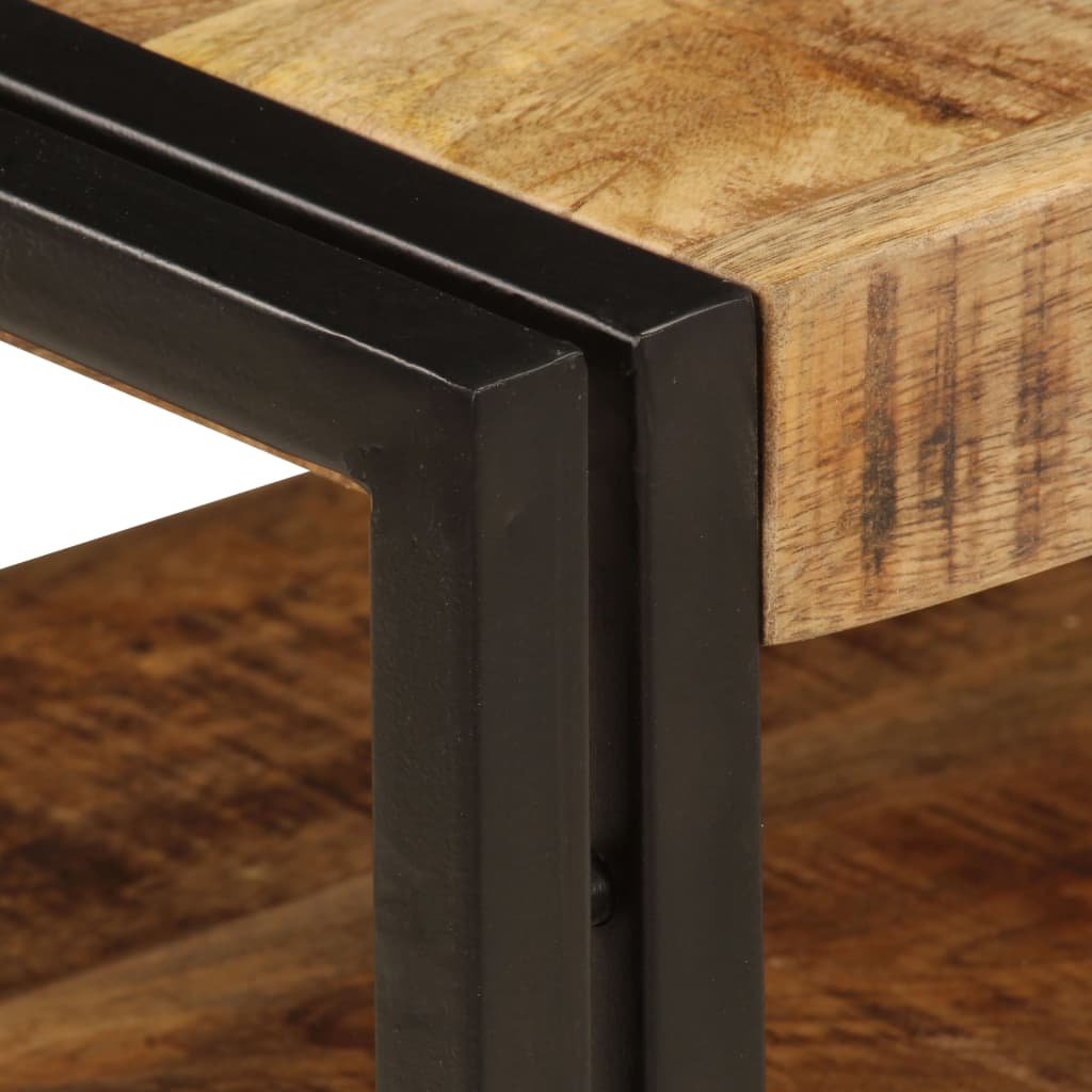 Meuble TV 120x35x45 cm Bois solide de manguier - XIOS