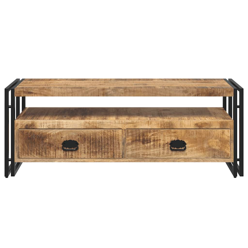 Meuble TV 120x35x45 cm Bois solide de manguier - XIOS