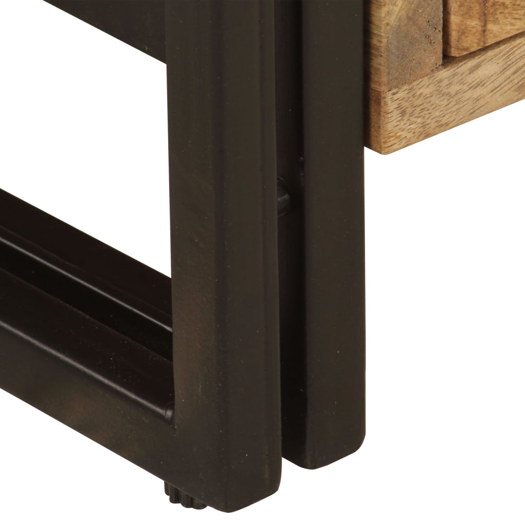 Meuble TV 120x35x45 cm Bois solide de manguier - XIOS