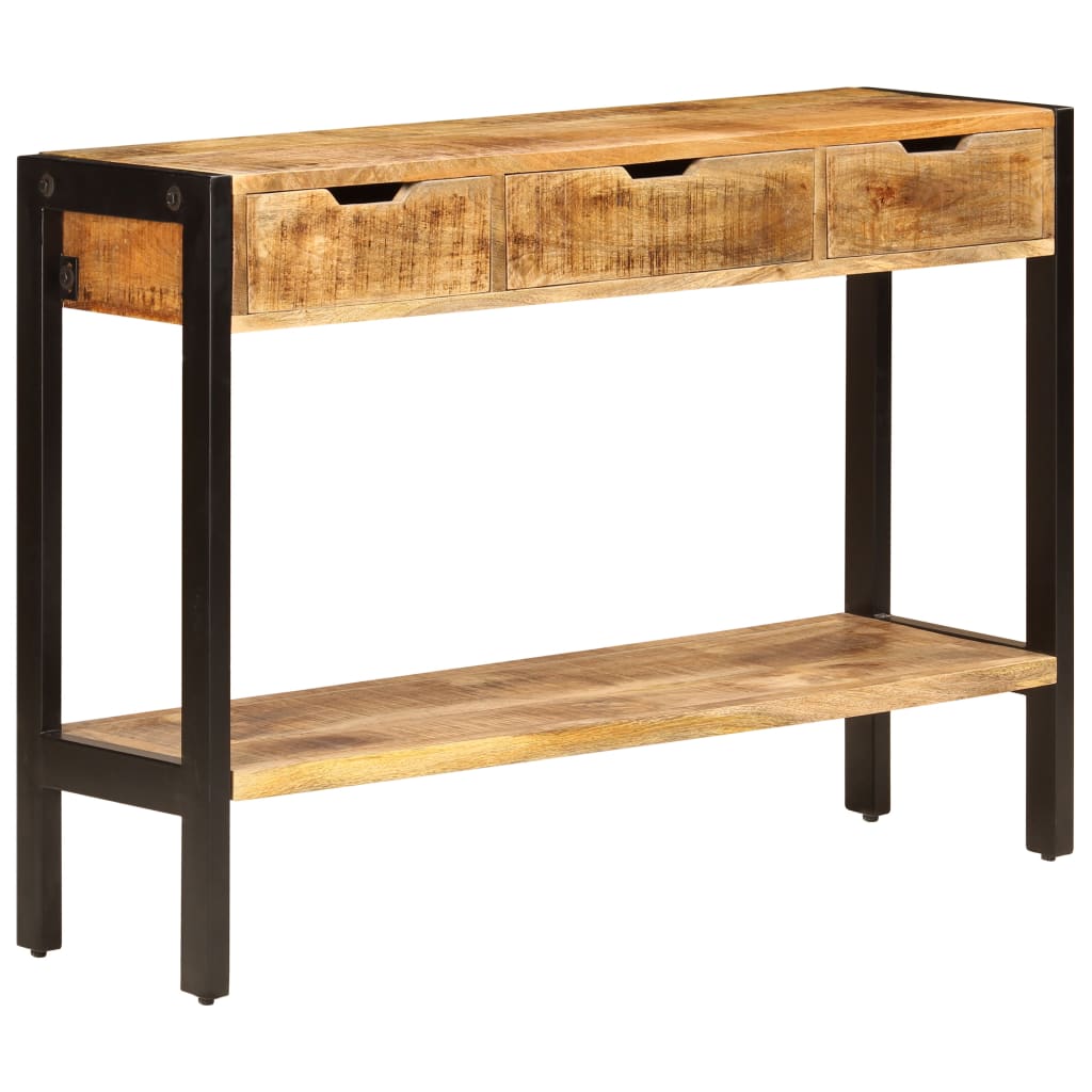 Buffet avec 3 tiroirs 110x35x75 cm Bois de manguier massif - XIOS