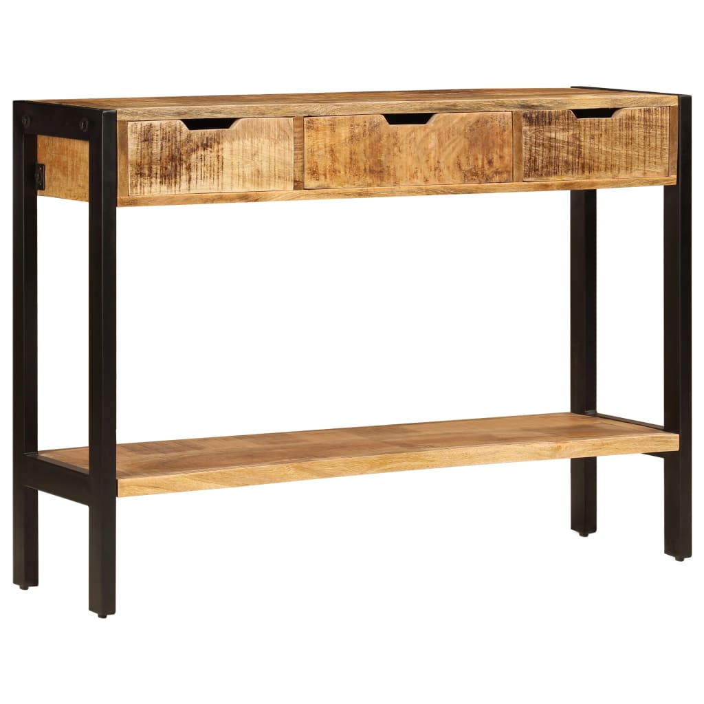 Buffet avec 3 tiroirs 110x35x75 cm Bois de manguier massif - XIOS