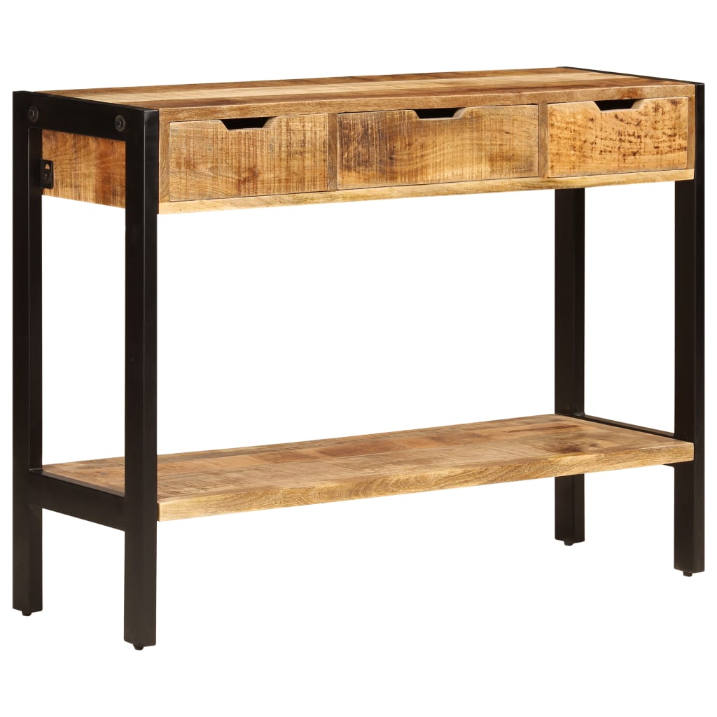 Buffet avec 3 tiroirs 110x35x75 cm Bois de manguier massif - XIOS